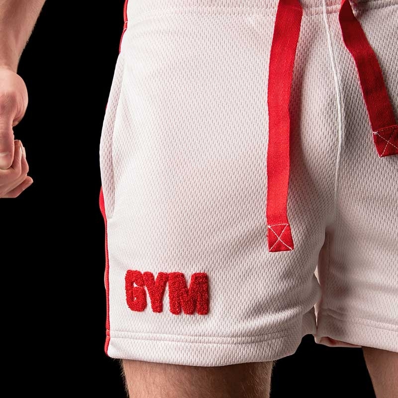 BARCODE Berlin SHORTS gym EMANUEL 90901 breathability white red