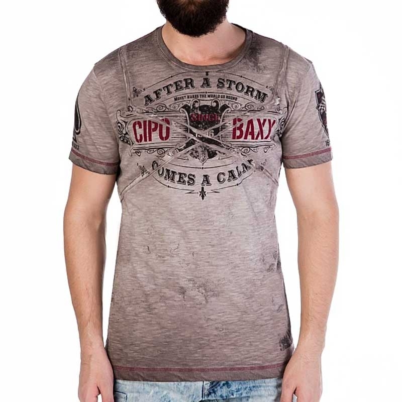 CIPO and BAXX T-SHIRT CT261 vintage oil wash