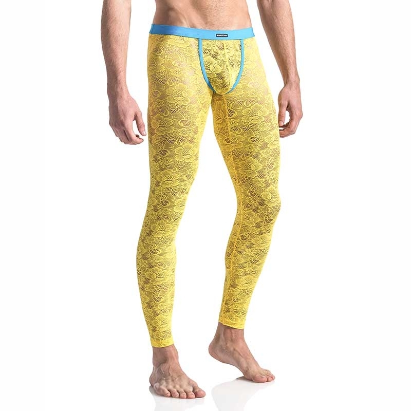 MANSTORE PANTS Hot LACE LEGGINGS Style M566 Flowers yellow