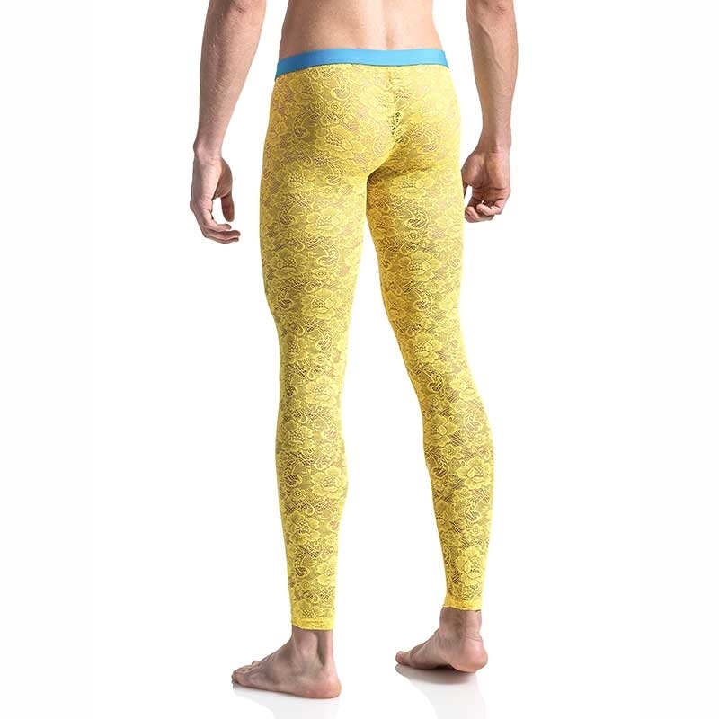 MANSTORE PANTS Hot LACE LEGGINGS Style M566 Flowers yellow