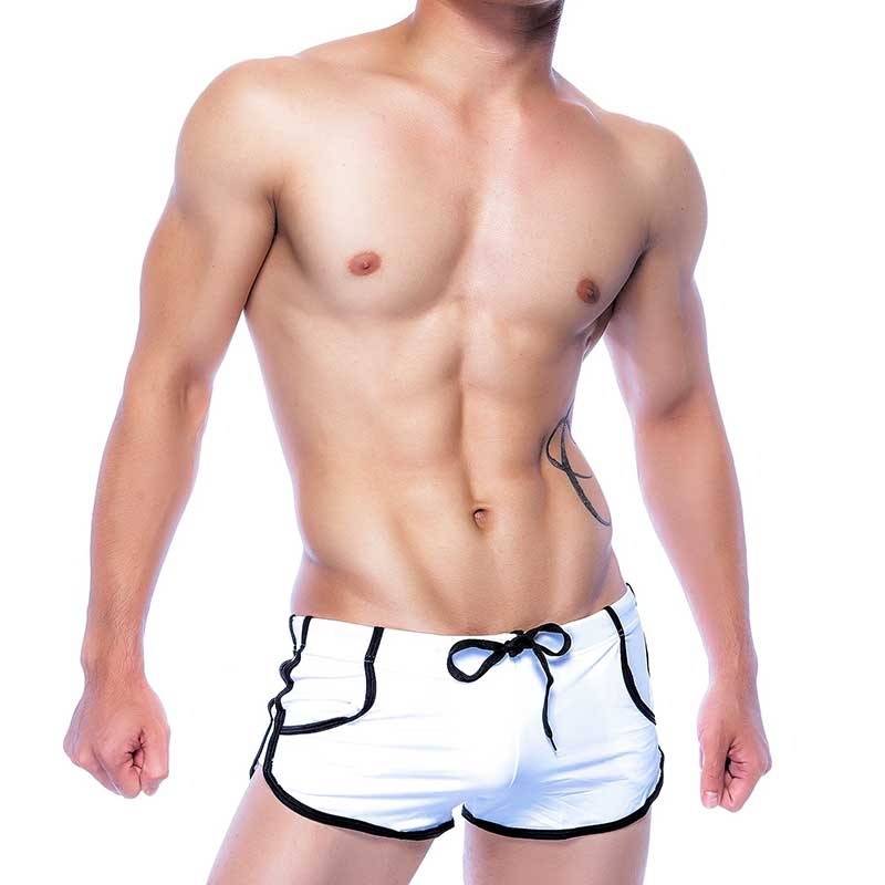 GABRIEL HOMME BADESHORT hot OUTLINES White Party GH-2-9307 Openair white