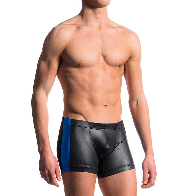 MANSTORE wet BOXER M604 with color contrast stripe in blue