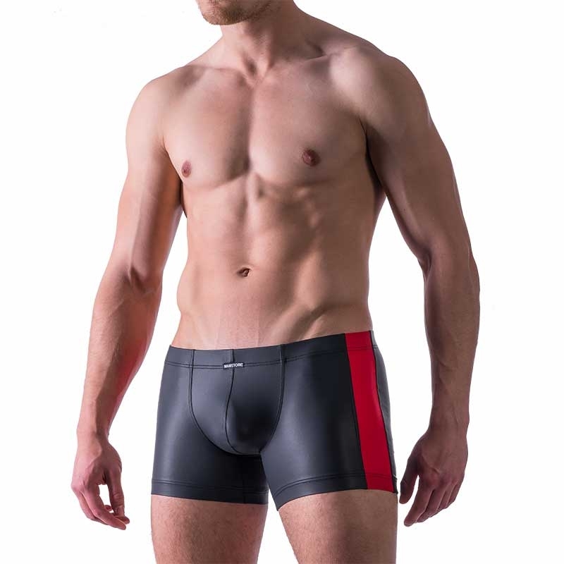 MANSTORE wet BOXER M521 with color stripes in red