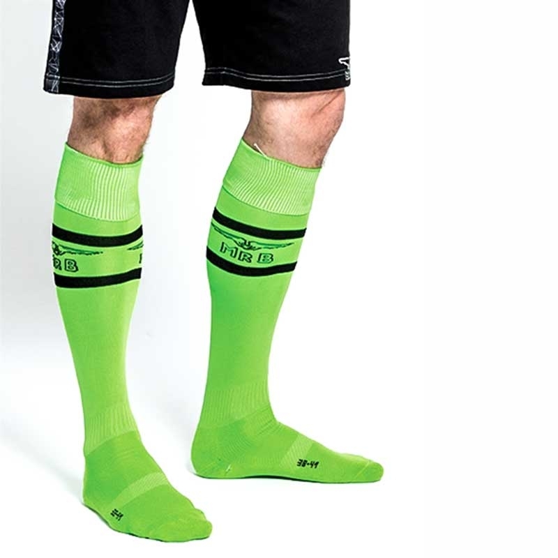 MISTER B FOOTBALL SOCKS regular NEON URBAN PLAY Sport MB-820171 Soccer Look neon-green