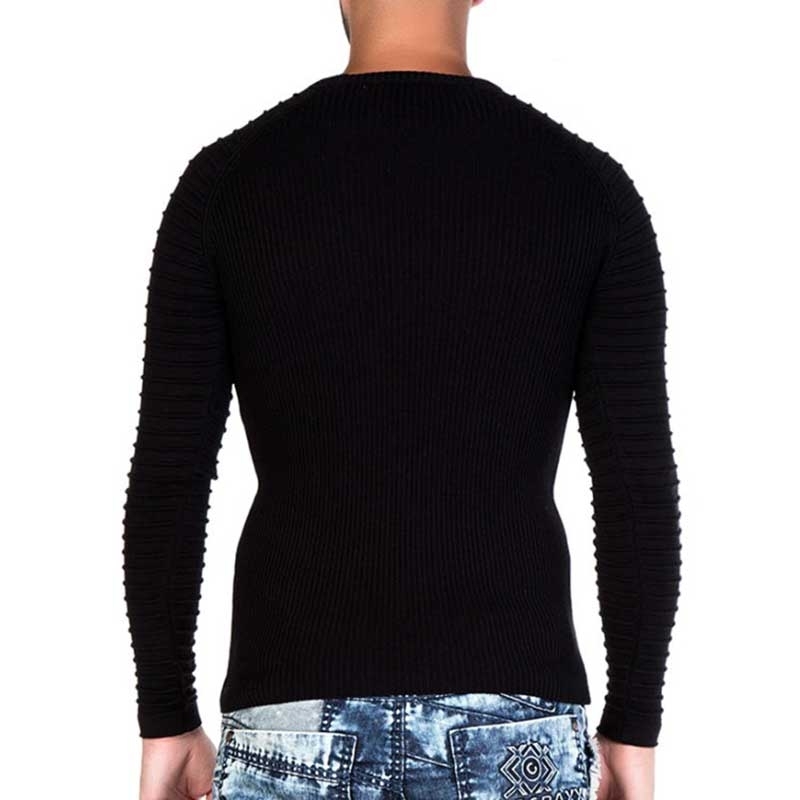 CIPO & BAXX SWEATER CP125 with ribbed fabric