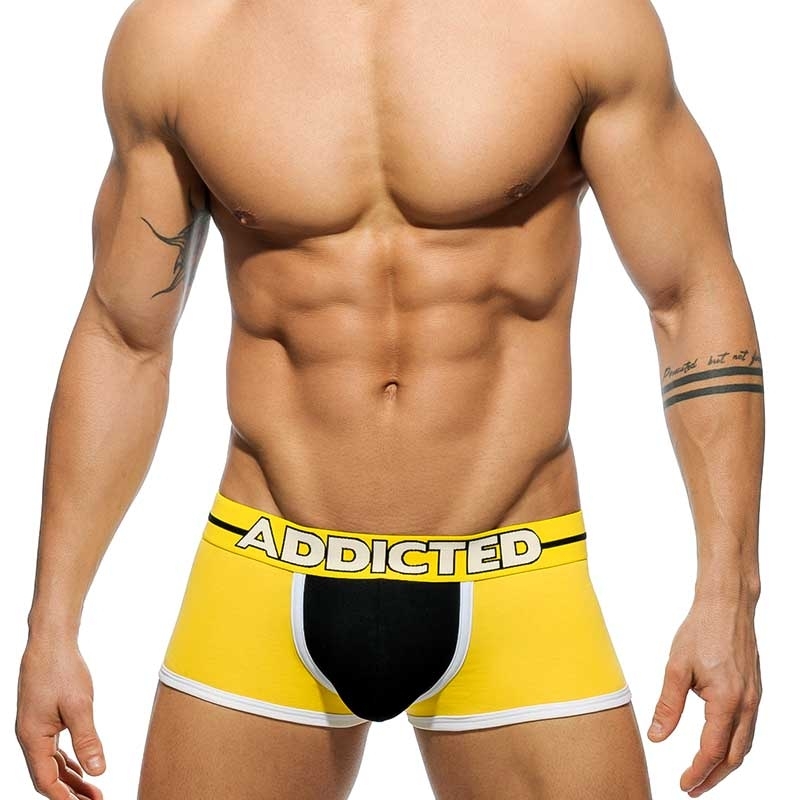 ADDICTED PANT sexy BORN FREE Push-Up Contrast AD-414 Party Time yellow-black