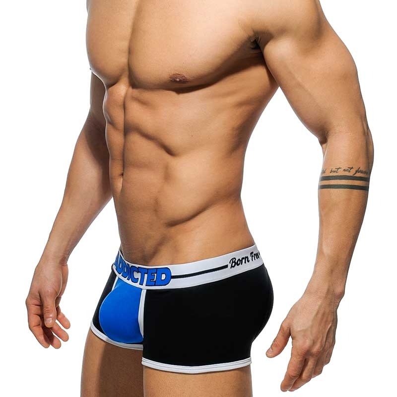 ADDICTED PANT sexy BORN FREE Push-Up Fetisch AD-414 Partystimmung blue-black-white