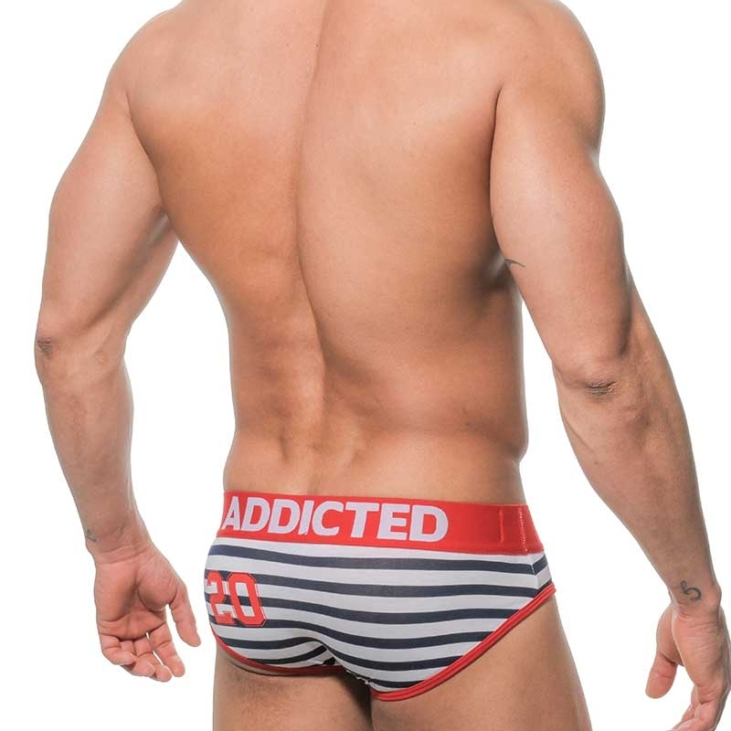 ADDICTED BRIEF regular SAILOR RICKY Party Fashion AD-141 Mainstream white-black-red