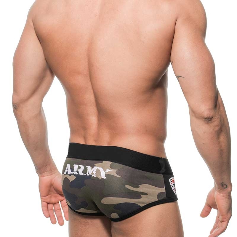 ADDICTED BRIEF hot ARMY MAN JAN Club AD-145 Streetwear camouflage-black