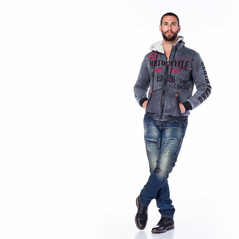 CIPO and BAXX SWEATJACKET CL207 synthetic fur lining