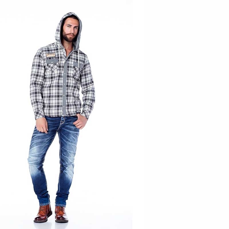 CIPO and BAXX SWEATJACKET CH128 with checkered pattern