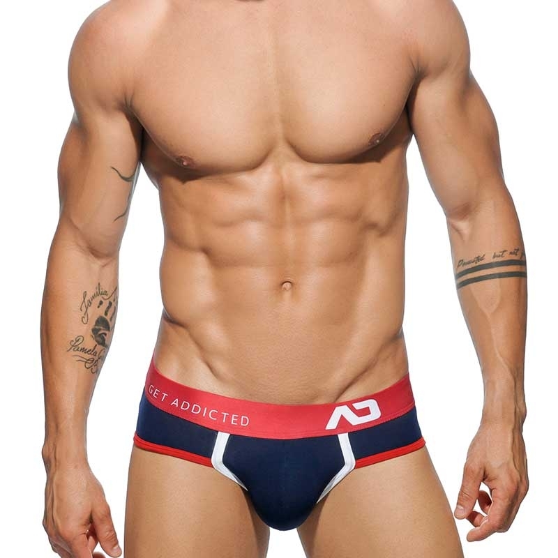 ADDICTED BRIEF regular Gym LIGHT TOM Daily Active AD-458 Streetwear navy-red