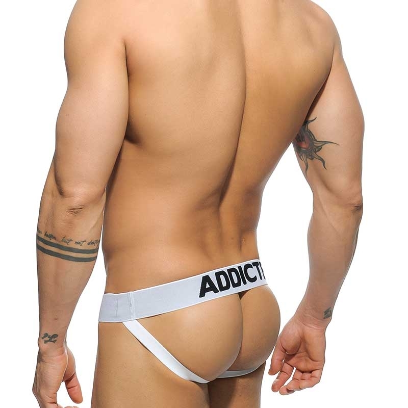 ADDICTED JOCK regular BASIC STEVE Backless AD-469 Streetwear white