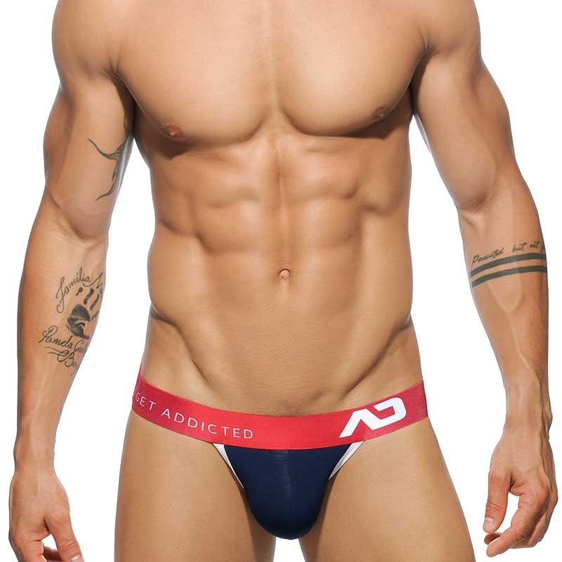 ADDICTED JOCK hot COMFORT BACKLESS Active Contrast AD-465 Mainstream navy-red