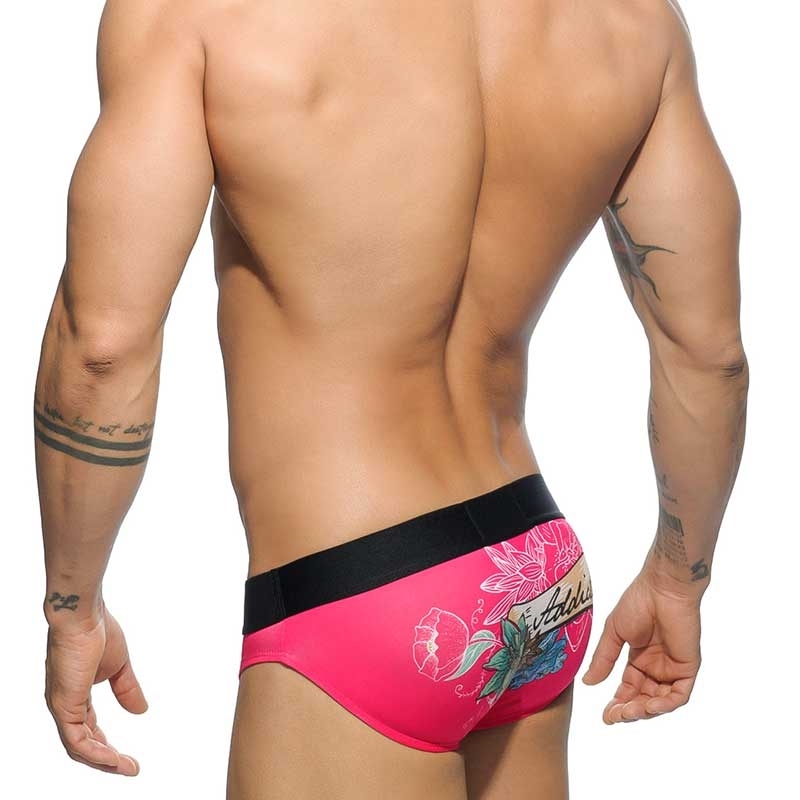 ADDICTED BRIEF comfort SKULL TATTOO Electro Party AD-481 Streetwear pink