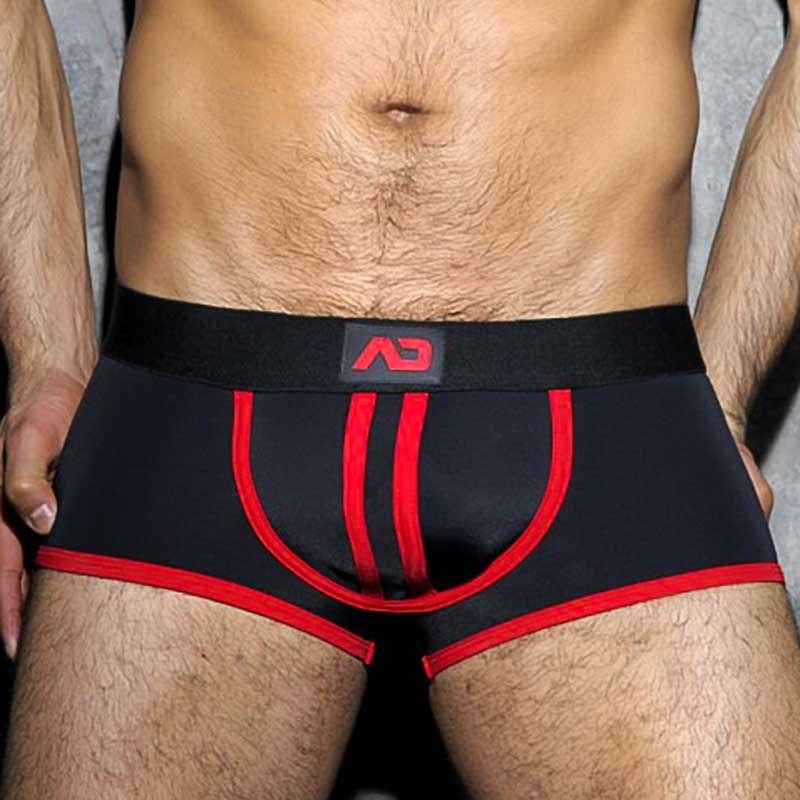 AD-FETISH PANTS hot BACKLESS BOXER Faust Club ADF12 Fetisch Wear red-black