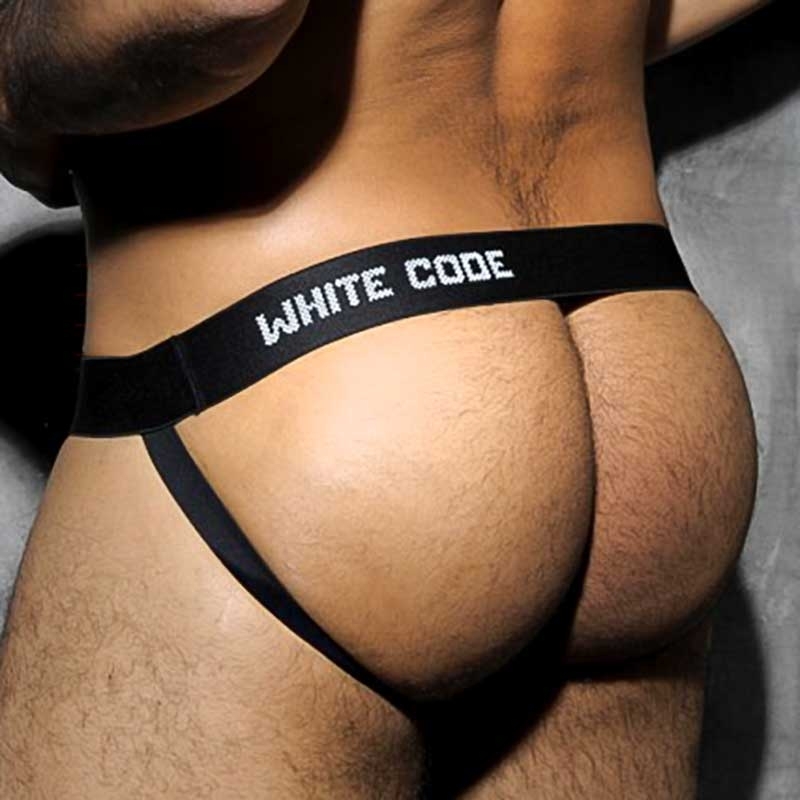 AD-FETISH JOCKstrap hot COCKRING Netz ADF08 Fetisch Wear white-black
