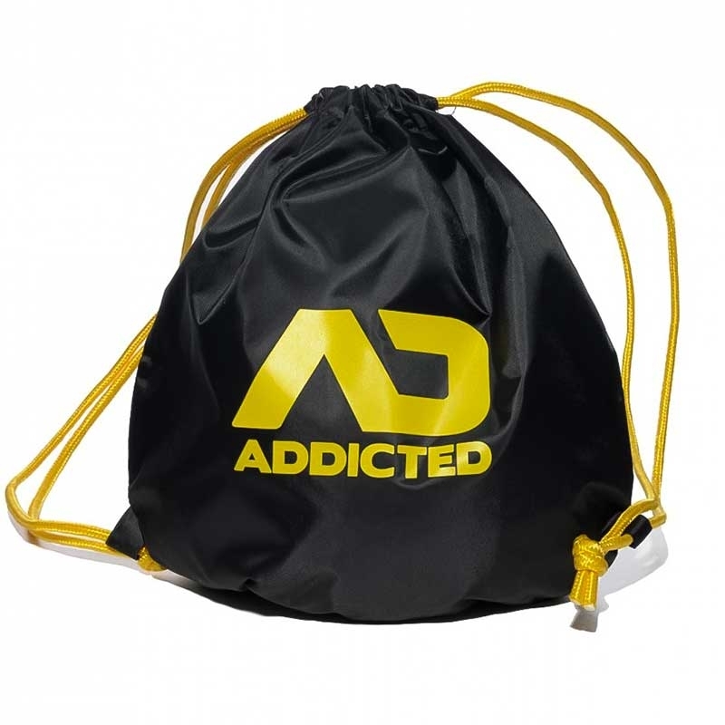 ADDICTED BACKPACK regular SWIM + GYM Drawstring Bag AD451 Beach black-yellow
