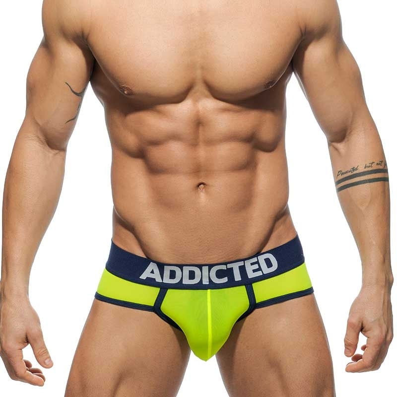 ADDICTED BRIEF shiny AD402P style neon green