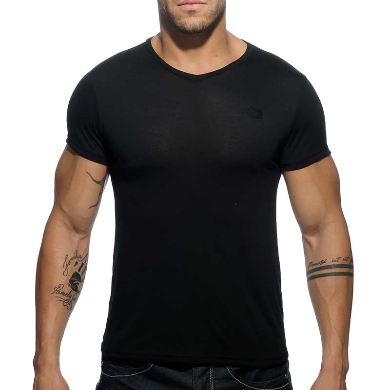 ADDICTED T-SHIRT basic AD423 gentle style in black