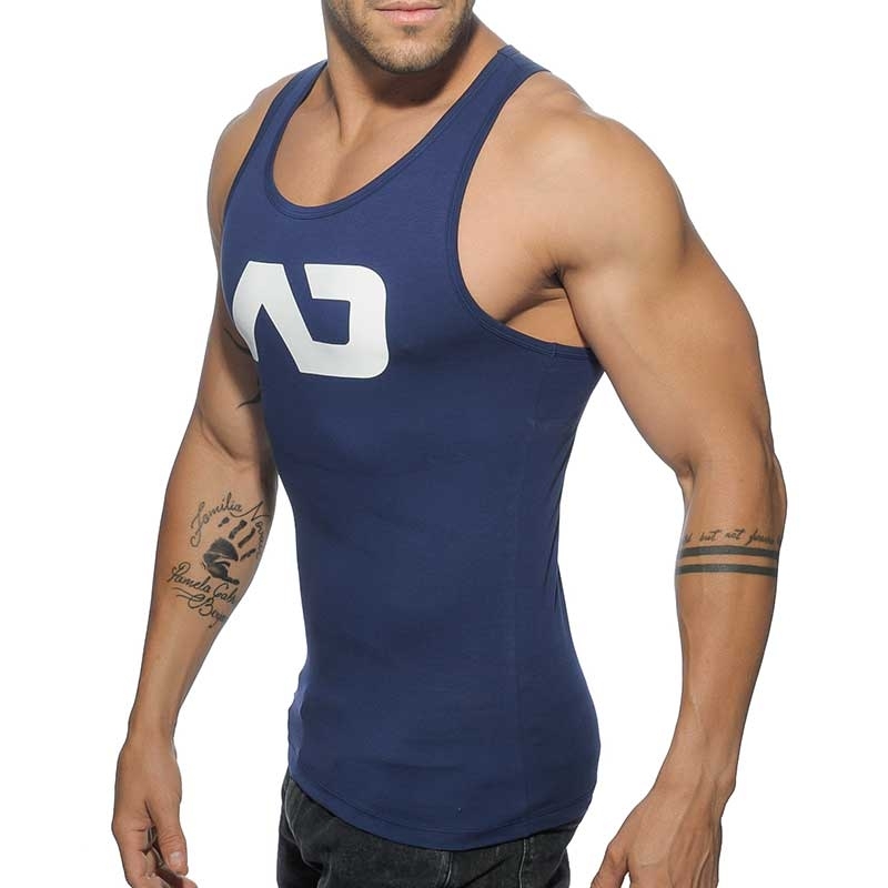 ADDICTED TANK TOP basic AD457 Muscle torso in dark blue