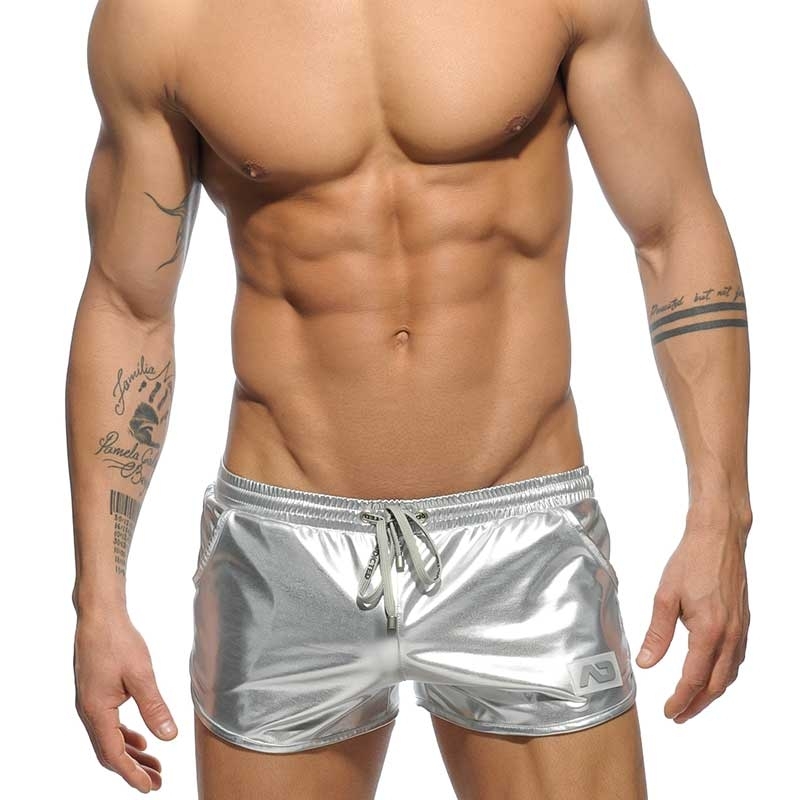 ADDICTED wet SHORTS AD562 silver metallic space man