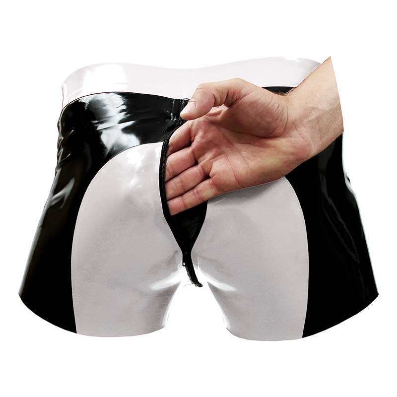 Male Power Rubber LOOK Pouch Shorts Poly-Spandex