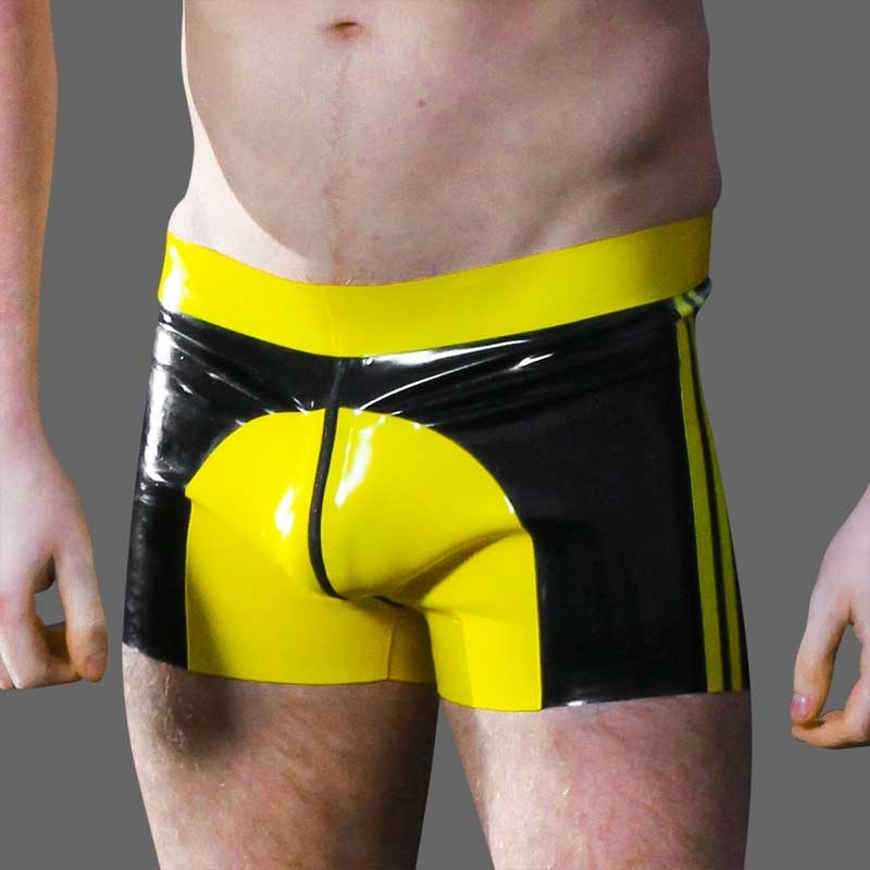  Men Natural Fetish Latex Shorts Rubber Underwear with