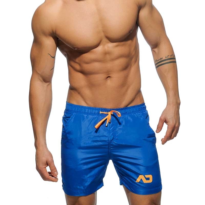 ADDICTED streetwear men's swim shorts in blue like a Bermuda yet a ...
