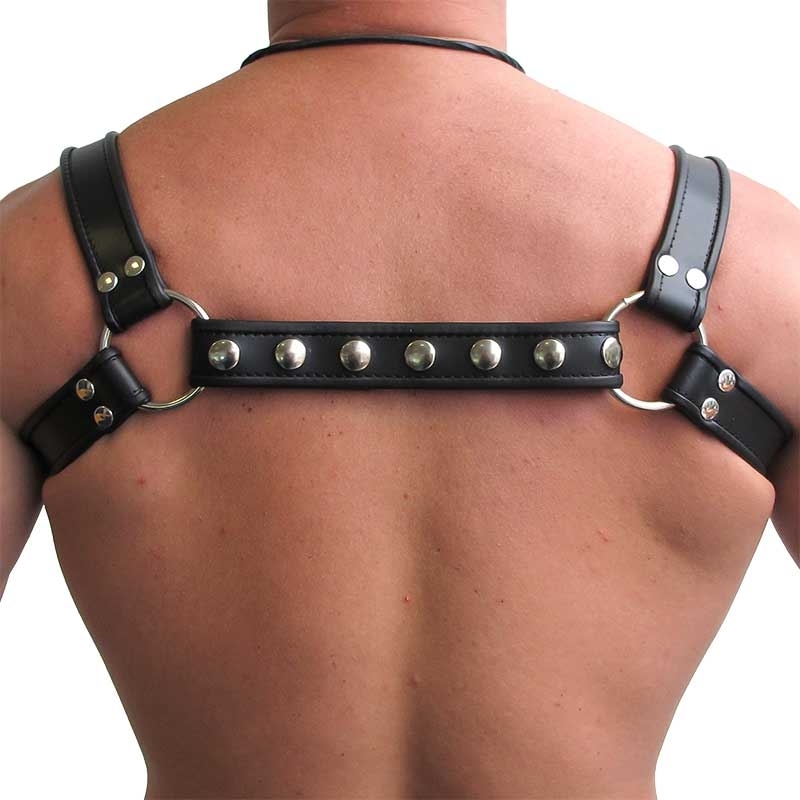 MISTER B LEATHER HARNESS hot PIPING ACE Shoulder Buckle MBL-600600 Fetish Club black
