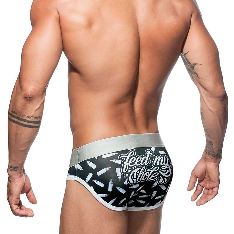 ADDICTED BRIEF AD595 with sexy milk print