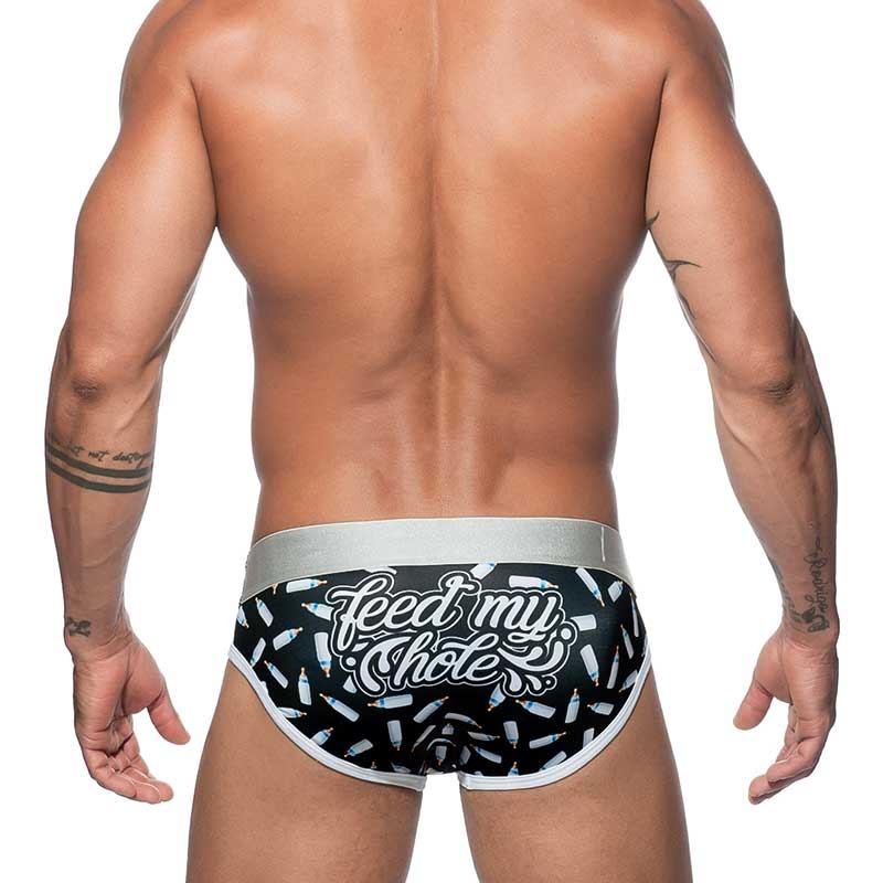 ADDICTED BRIEF AD595 with sexy milk print