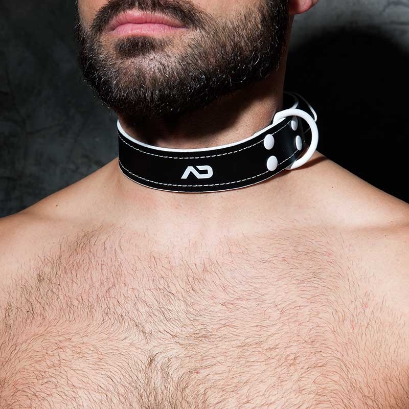 AD-FETISH COLLAR ADF44 with metal D-ring