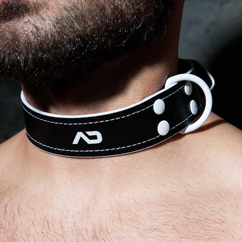 AD-FETISH COLLAR ADF44 with metal D-ring
