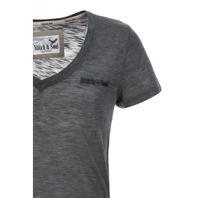 STITCH & SOUL T-Shirt  loungeclub gray