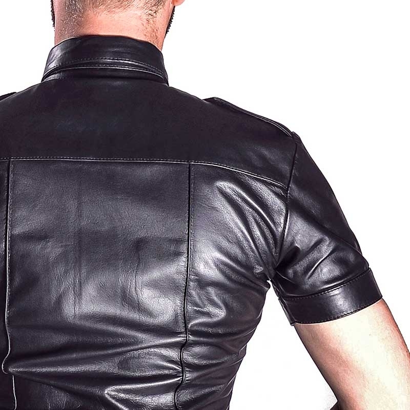 MISTER B LEATHER SHIRT 16096 with soft sheep leather