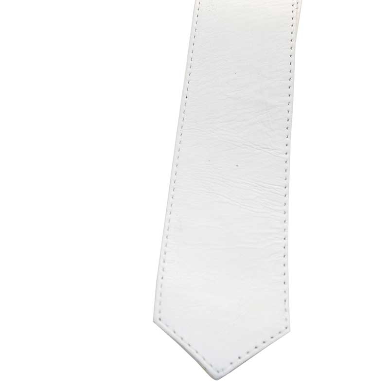MISTER B LEATHER TIE 41034 with reinforced stitching