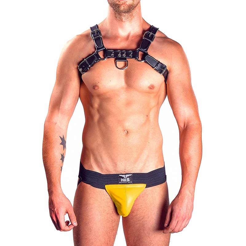 MISTER B LEATHER JOCK 21082 with fetish pouch