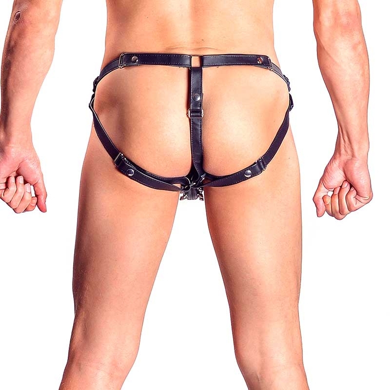 MISTER B LEATHER JOCK 22105 with metal studs