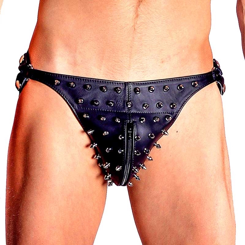MISTER B LEATHER JOCK 22105 with metal studs