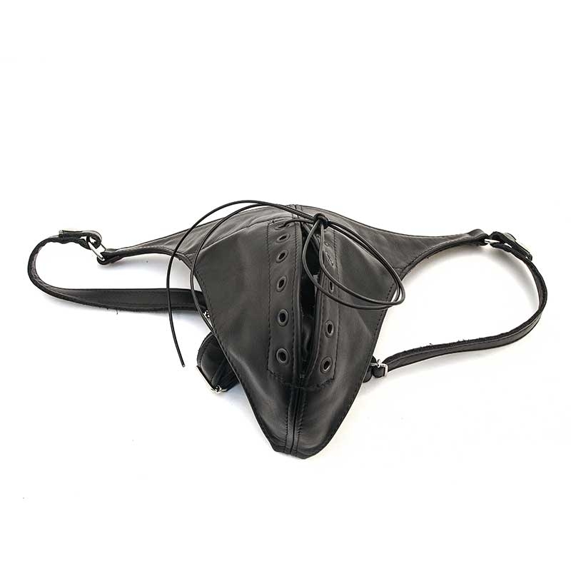 MISTER B LEATHER STRING 22030 with lace up pouch