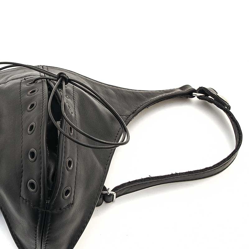 MISTER B LEATHER STRING 22030 with lace up pouch