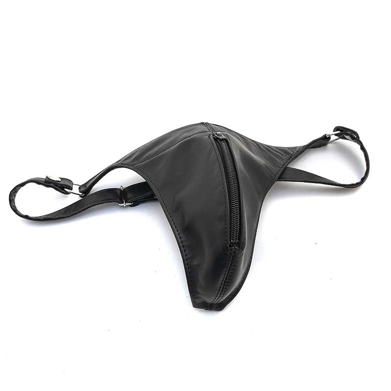 MISTER B LEATHER STRING 22050 with zipper pouch