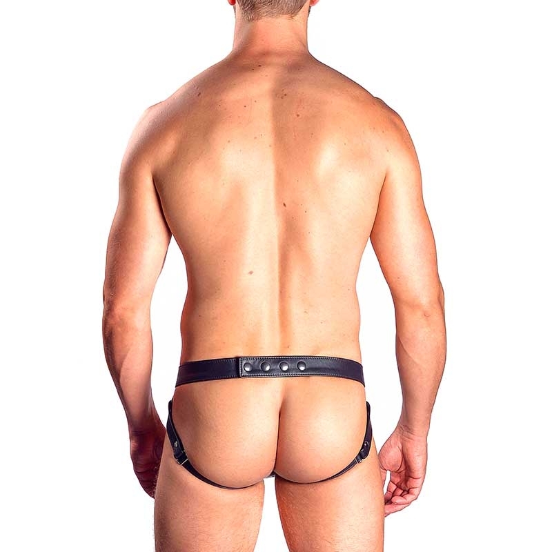 MISTER B LEATHER JOCK 23060 with double pouch