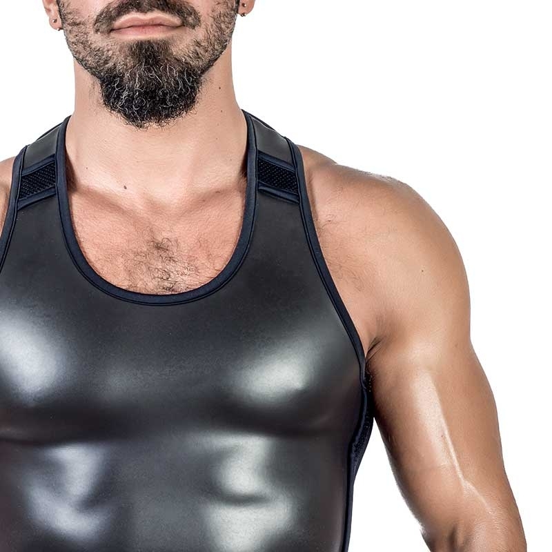 MISTER B NEOPRENE TANK TOP 340600 with athletic fit