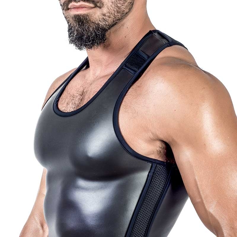 MISTER B NEOPRENE TANK TOP 340600 with athletic fit