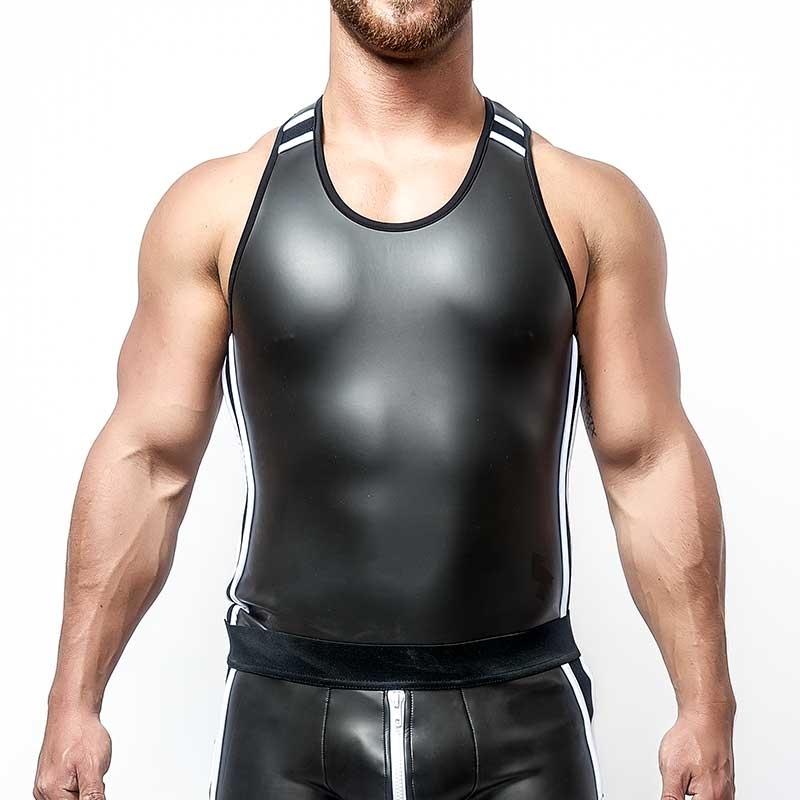 MISTER B NEOPRENE TANK TOP 340640 with athletic fit