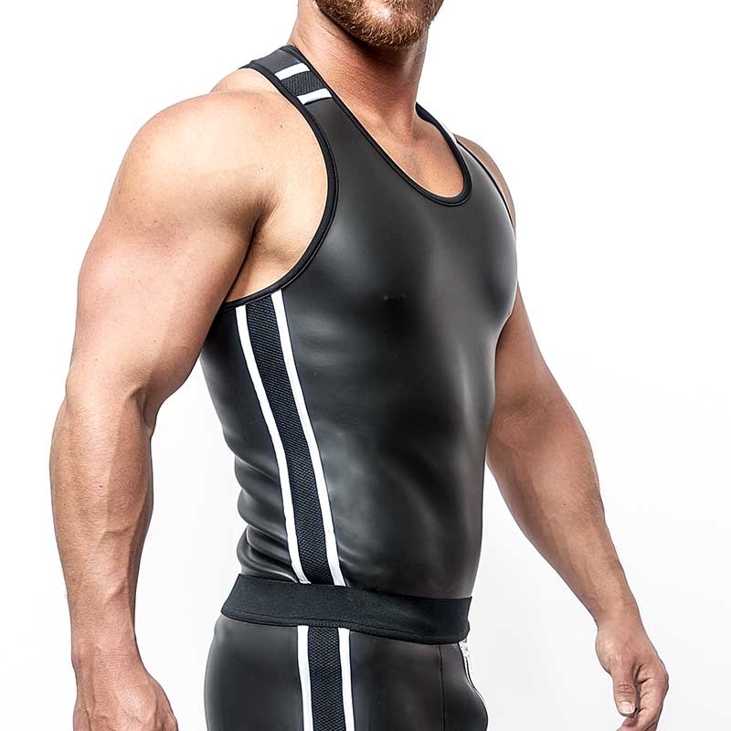 MISTER B NEOPRENE TANK TOP 340640 with athletic fit