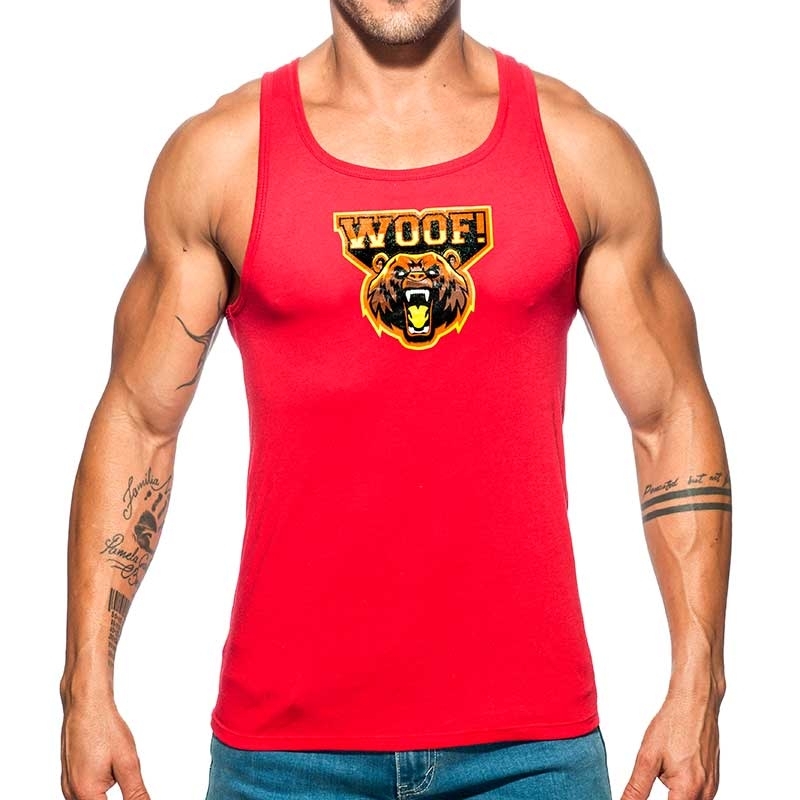 ADDICTED TANK TOP woof AD603 das Biest ist red