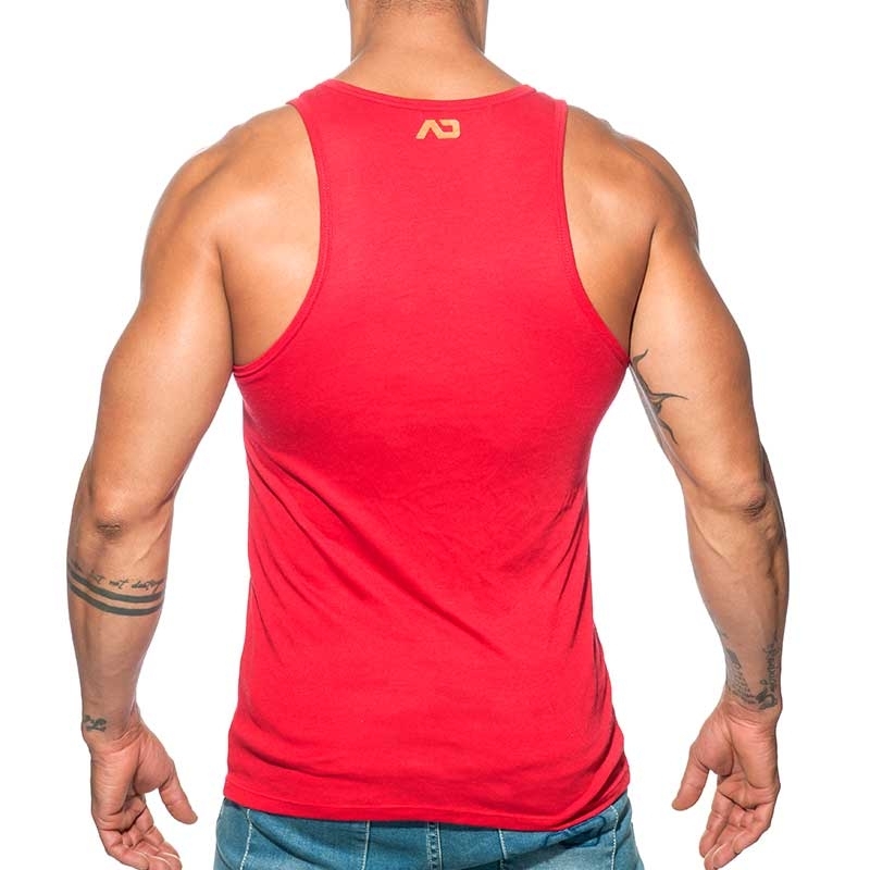 ADDICTED TANK TOP woof AD603 the beast is red